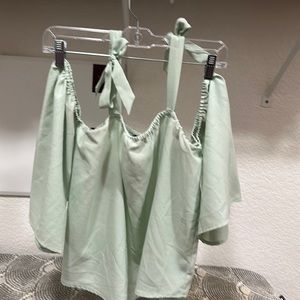 Cold shoulder blouse from bebe